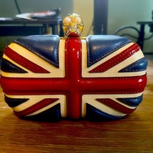Guaranteed Authentic Alexander McQueen Union Jack Clutch